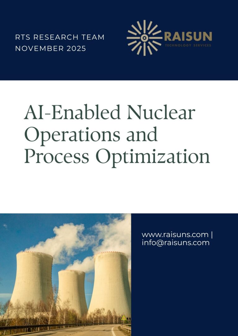 Cover of the RTS report AI-Enabled Nuclear Operations and Process Optimization