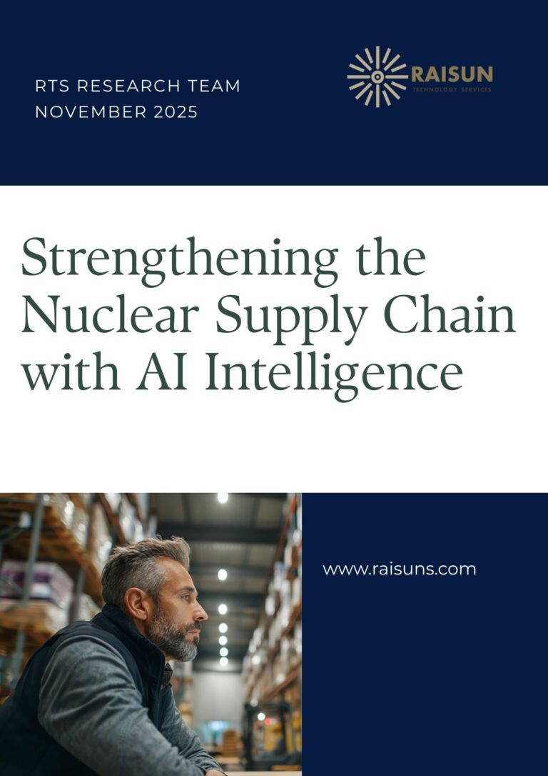 Cover of the RTS brief Nuclear Supply Chain with AI Intelligence